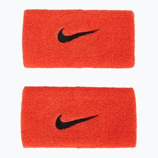 Manșetă pentru încheietură Nike Swoosh Doublewide Wristbands 2 szt. bright crimson/cave purple