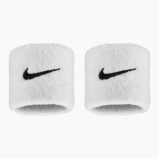 Benzi încheietură Nike Swoosh Classic Wristbands 2 buc. white/black