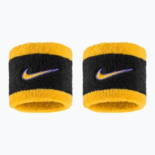 Benzi încheietură Nike Swoosh Classic Wristbands 2 buc. black/court purple/university gold