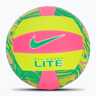 Minge de volei Nike All Court Lite Volleyball hyper pink/volt/green shock mărimea 5