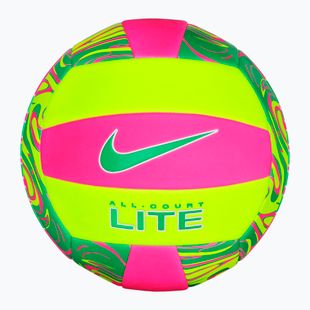 Minge de volei Nike All Court Lite Volleyball hyper pink/volt/green shock mărimea 5