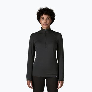 Bluză pentru femei Patagonia Cap Termal Weight Zip Neck black