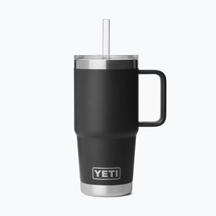 Cană termică YETI Rambler Straw 739 ml black