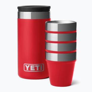 Pahare de camping YETI Shot 48 ml 4 pcs. rescue red