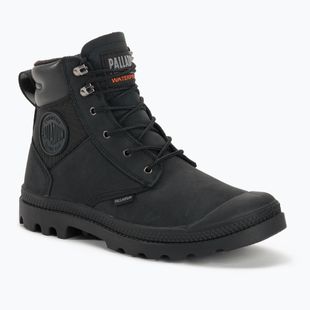 Palladium Pampa SHIeld WP+ LUX negru/negru ghete Palladium