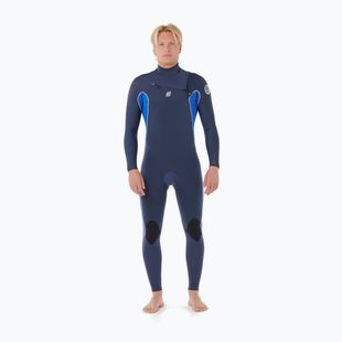 Costum de înot pentru bărbați Rip Curl Dawn Patrol 3/2mm Chest Zip electric cobalt