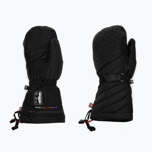 Mănușă de schi încălzită pentru femei LENZ Heat Glove 6.0 Finger Cap Mittens negru 1206