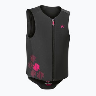 Vestă de protecție pentru copii Komperdell Ballistic Flex Fit Pro Jr black/pink