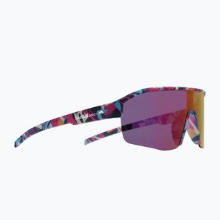 Ochelari de soare Red Bull SPECT Dundee matt blue-pink pattern/smoke pink-yellow mirror