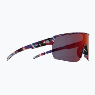 Ochelari de soare Red Bull SPECT Dakota matt blue-burgundy pattern/smoke red-purple mirror