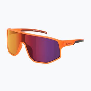 Ochelari de soare Red Bull SPECT Dash matt clear neon-orange/smoke with red-purple mirr