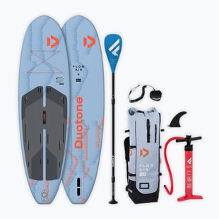 Set placă SUP gonflabilă DUOTONE iSUP Flow Air SLS 10'8 2026 cyan blue