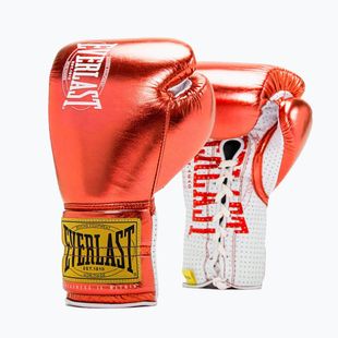 Mănuși de box  Everlast Fight Leather red