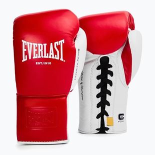 Mănuși de box Everlast Powerlock OG Pro Fight red/white