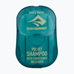 Șampon sub formă de foi Sea To Summit Trek & Travel Pocket Conditioning Shampoo 50 pcs. blue