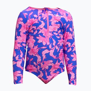 Costum de înot dintr-o piesă pentru copii Funkita Sun Cover One Piece perfect petal