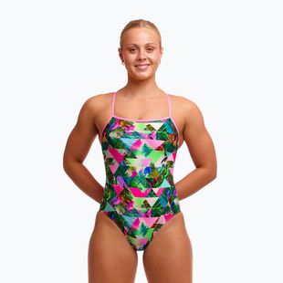 Costum de baie întreg pentru femei Funkita Single Strap One piece sub lime