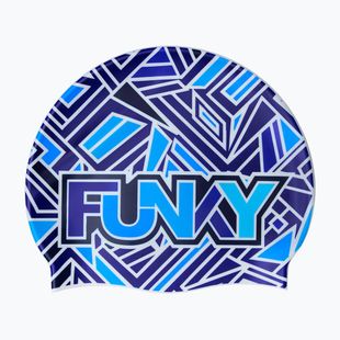 Cască de înot Funky Silicone blue bits