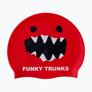 Cască înot Funky Trunks Silicone red monster