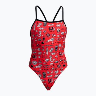 Costum de baie întreg pentru femei Funkita Single Strength One Piece scribbles