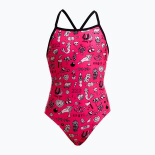 Costum de baie întreg pentru copii Funkita Tie Me Tight One Piece sketchy