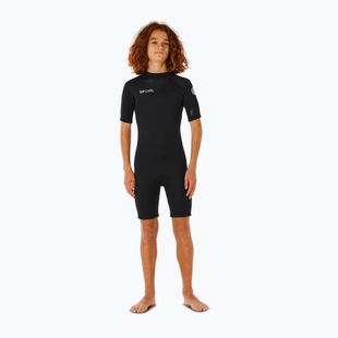 Costum de înot pentru copii Rip Curl Trad 2/2mm Back Zip Springsuit black
