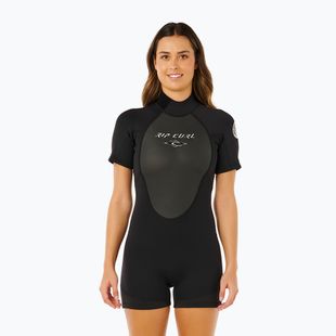 Costum de înot pentru femei Rip Curl Omega 2/2 mm Back Zip Springsuit black