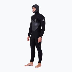 Costum pentru bărbați Rip Curl Flashbomb Heatseeker 5/4mm Hooded Zip Free black