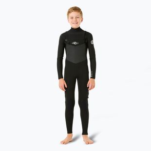 Costum de înot pentru copii Rip Curl Dawn Patrol 4/3 mm Chest Zip black