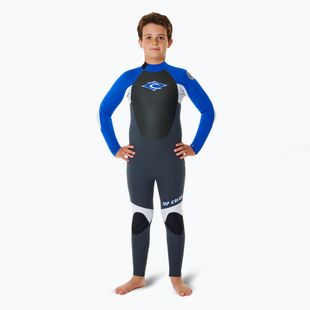 Costum de înot pentru copii Rip Curl Omega 4/3 mm Back Zip blue