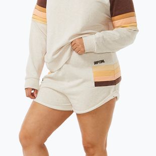 Pantaloni scurți pentru femei Rip Curl Block Party Track oatmeal marle