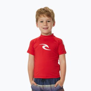 Tricou de înot pentru copii  Rip Curl Brand Wave UPF red
