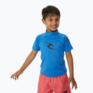 Tricou de înot pentru copii Rip Curl Brand Wave UPF blue gum