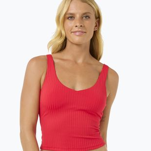 Partea de sus a costumului de baie Rip Curl Premium Surf Tankini hibiscus red