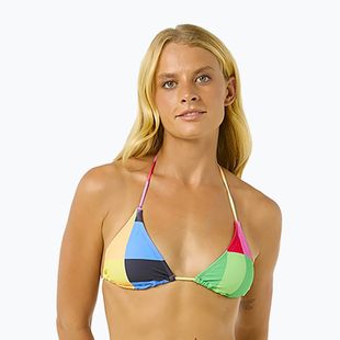 Partea de sus a costumului de baie Rip Curl Las Dalias Sliding Tri multicolor