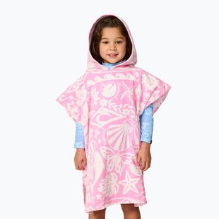 Poncho pentru femei Rip Curl Mixed Snap Cotton Hooded pink