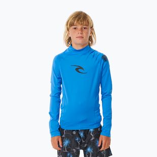 Bluză cu mânecă lungă pentru înot pentru copii Rip Curl Waves Upf blue gum