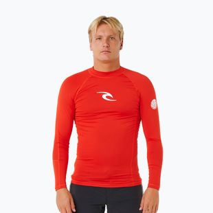 Bluză cu mânecă lungă pentru înot bărbați Rip Curl Waves Upf Perf lava red