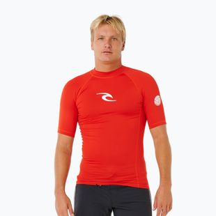 Tricou de înot pentru bărbați Rip Curl Waves Upf Perf lava red