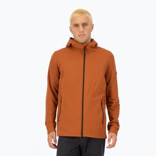 Hanorac pentru bărbați Mons Royale Arcadia Merino Fleece Hoody ginger
