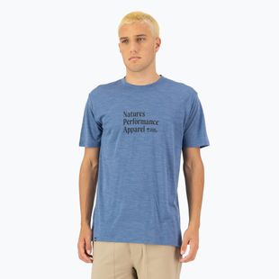 Tricou termoactiv pentru bărbați  Mons Royale Zephyr Tencel steel blue