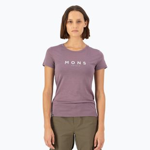 Tricou termoactiv pentru femei Mons Royale Icon Classic mauve