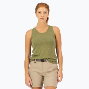 Tricou termic damă Mons Royale Zephyr Tencel Tank verde mușchi