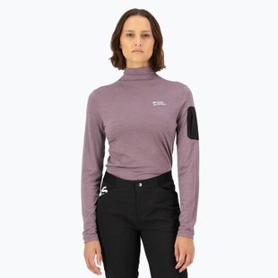 Longsleeve termoactiv pentru femei Mons Royale Diversion Mock Neck mauve