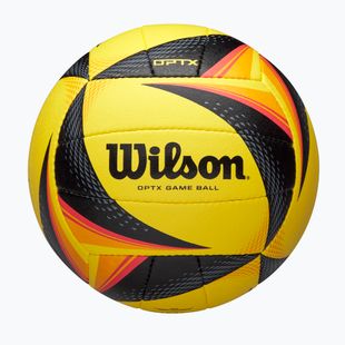 Minge de volei Wilson OPTX AVP VB Game black/yellow mărimea 5