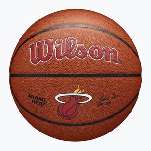 Minge de baschet Wilson NBA Team Alliance Miami Heat brown mărimea 7