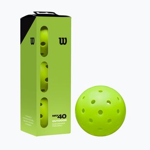 Mingi de pickleball Wilson Max 40 Outdoor Pickleball 3B 3 buc. green