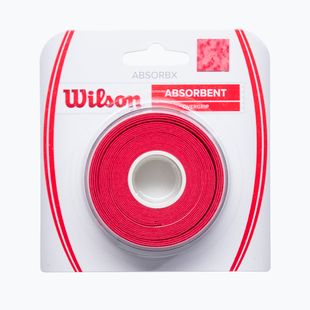 Înveliș pentru rachetă de tenis Wilson Absorbx Overgrip 3 buc. red/white