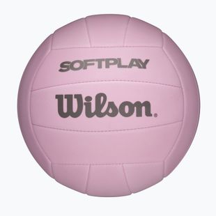 Minge de volei Wilson Soft Play pink mărimea 5