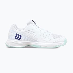Încălțăminte de tenis pentru copii Wilson Rush Pro Ace L Jr white/bay/skip blue